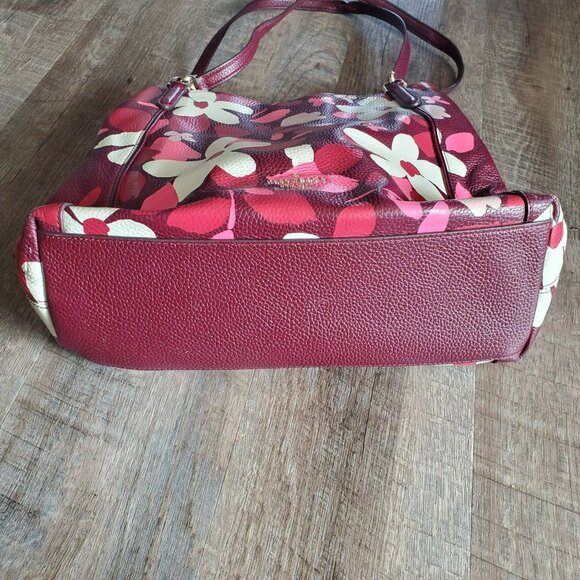 Kate Spade Jackson Forest Floral Pink White Burgundy wkru7017 - Picture 4 of 11